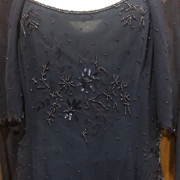 100% silk beaded evening gown ! - Picture 8 of 8